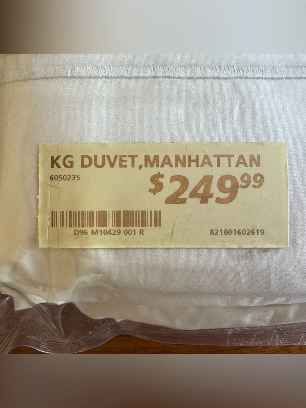 BELLINO King Duvet Cover White 100% Egyptian Cotton Percale 200 TC ITALY